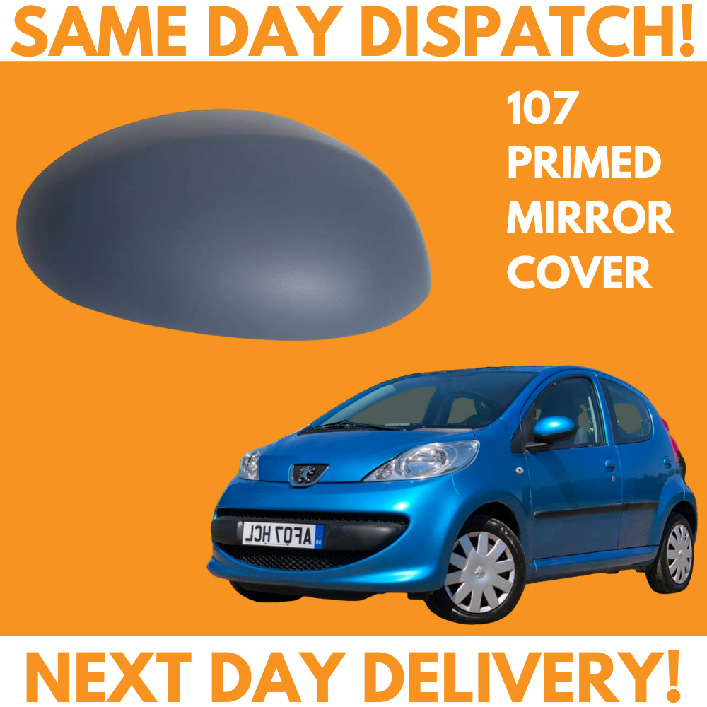 Peugeot 107 2005-2014 Wing Mirror Cover Primed Right Side