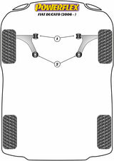 Fiat Ducato (2006 - ON) PowerFlex Front Wishbone Rear Bush