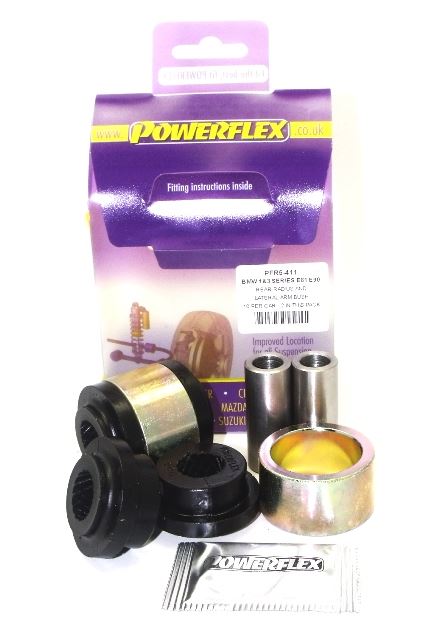 For BMW E84 X1 2008-2015 PowerFlex Rear Arm Inner & Outer Bush