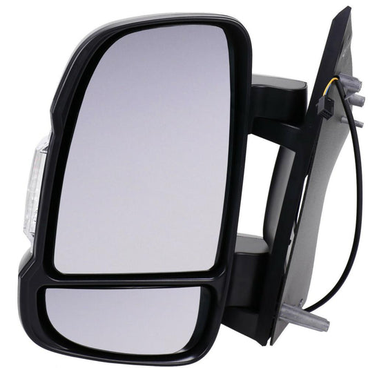 Fiat Ducato Van 2006-2024 Short Arm Electric Black Wing Door Mirror Passenger Side