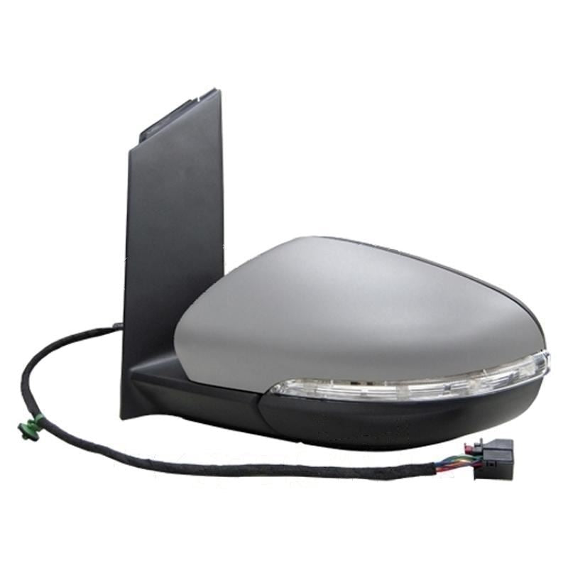 VW Touran Mk2 9/2010- Powerfolding Wing Door Mirror Primed Cover Passenger Side