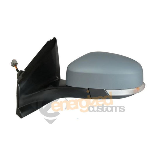 Ford Focus Mk3 2/2011-> Electric Wing Door Mirror Primed Cover Passenger Side