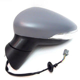 Ford Fiesta Mk7 2008-2012 Power Folding Wing Door Mirror Primed Left Side