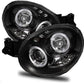 SUBARU IMPREZA  10/2000-2/2003 BLACK ANGEL EYES HEADLIGHTS PAIR