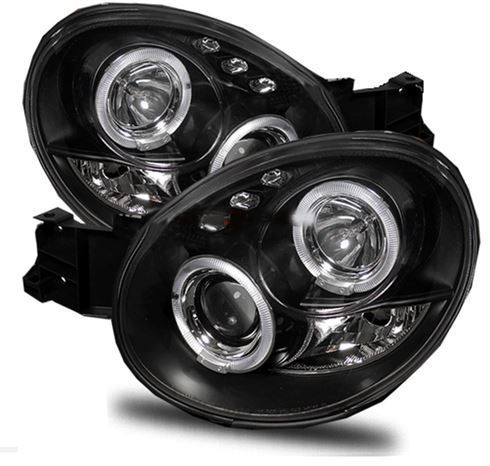 SUBARU IMPREZA  10/2000-2/2003 BLACK ANGEL EYES HEADLIGHTS PAIR