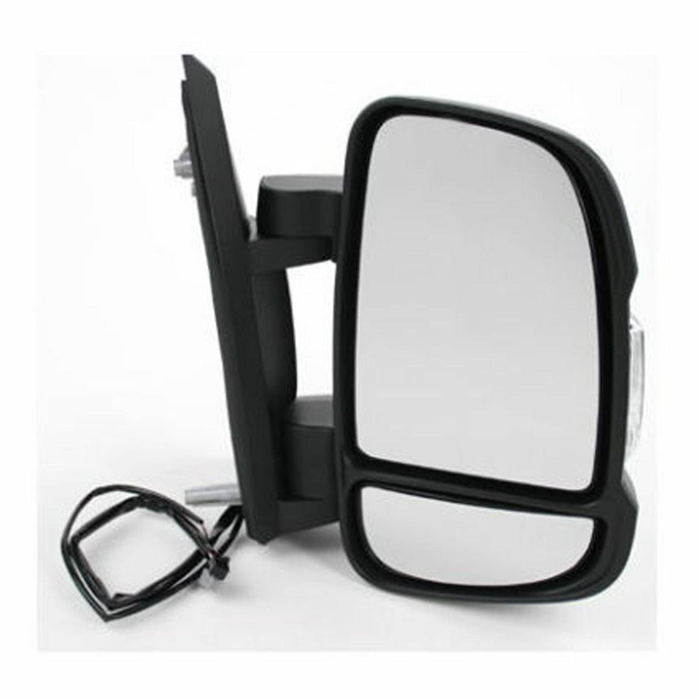 For Fiat Ducato Van 2006-2017 Manual Short Arm Black Wing Mirror Drivers Side