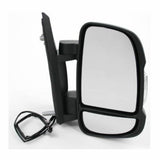 For Fiat Ducato Van 2006-2017 Manual Short Arm Black Wing Mirror Drivers Side