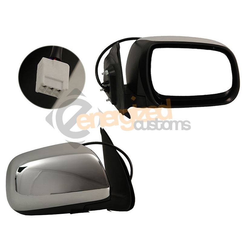 Toyota Hi-Lux 2005-2011 Electric Wing Door Mirror Chrome Cover Drivers Side