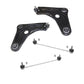 For Peugeot 207 2006-2014 Front Lower Wishbones Arms and Drop Links Pair