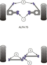 For Alfa GTV6 Type 116 1972-1987 PowerFlex Front Upper Spring Mount Inner Bush
