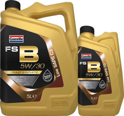 Car Engine Oil Granville FS-B SAE 5W30 C3 Fully Synthetic Low Saps 1L 1 Litre