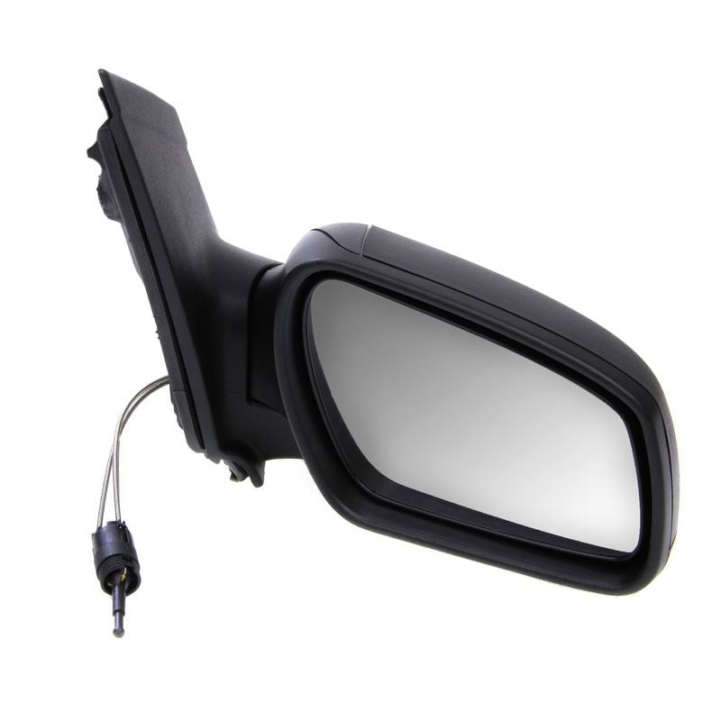 Ford Focus Mk2 2005-5/2008 Cable Adjust Wing Door Mirror Black Drivers Side