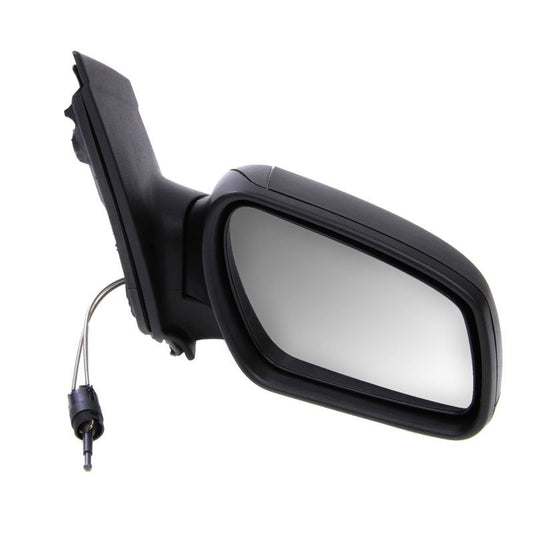 Ford Focus Mk2 2005-5/2008 Cable Adjust Wing Door Mirror Black Drivers Side
