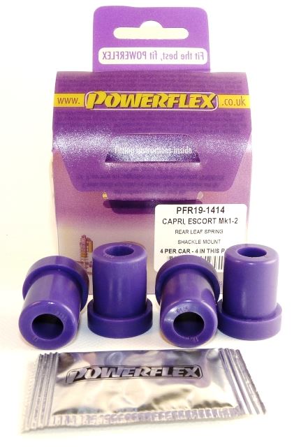 For Ford Capri 1969-1986 PowerFlex Leaf Spring Shackle Mounts
