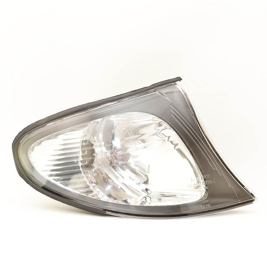BMW 3 SERIES E46 4 DOOR 2001-05 FRONT INDICATOR CLEAR BLACK SURROUND O/S