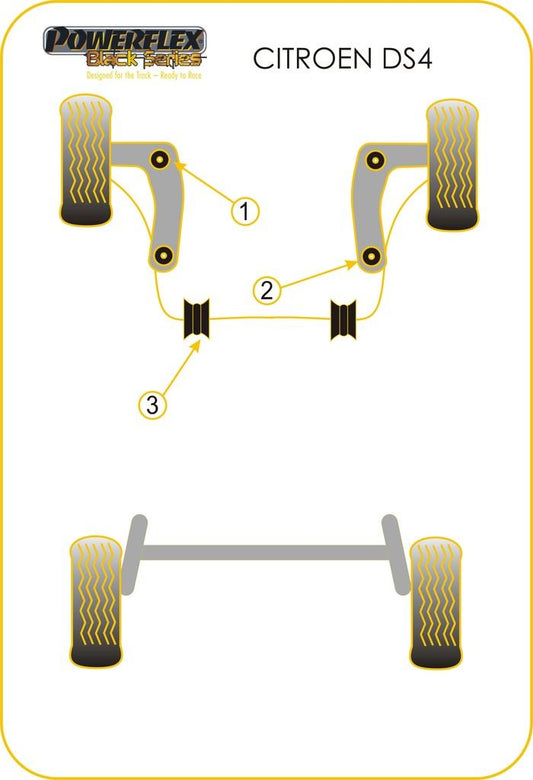 For Citroen DS4 2010-on PowerFlex Front Anti Roll Bar Bush