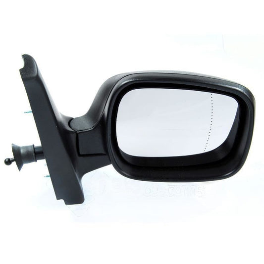 Renault Kangoo Van 2003-2008 Cable Wing Door Mirror Black Cover Drivers Side