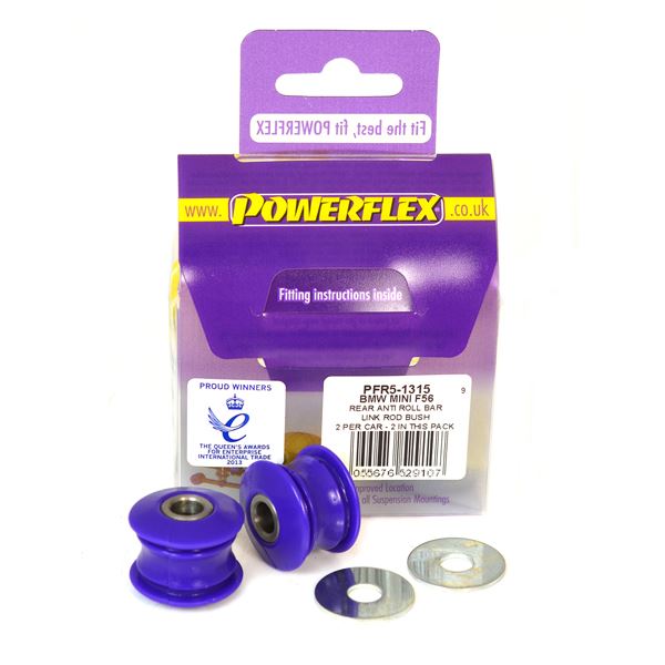 For Mini Generation 3 F56 2014 on PowerFlex Rear Anti Roll Bar Link Rod Bush