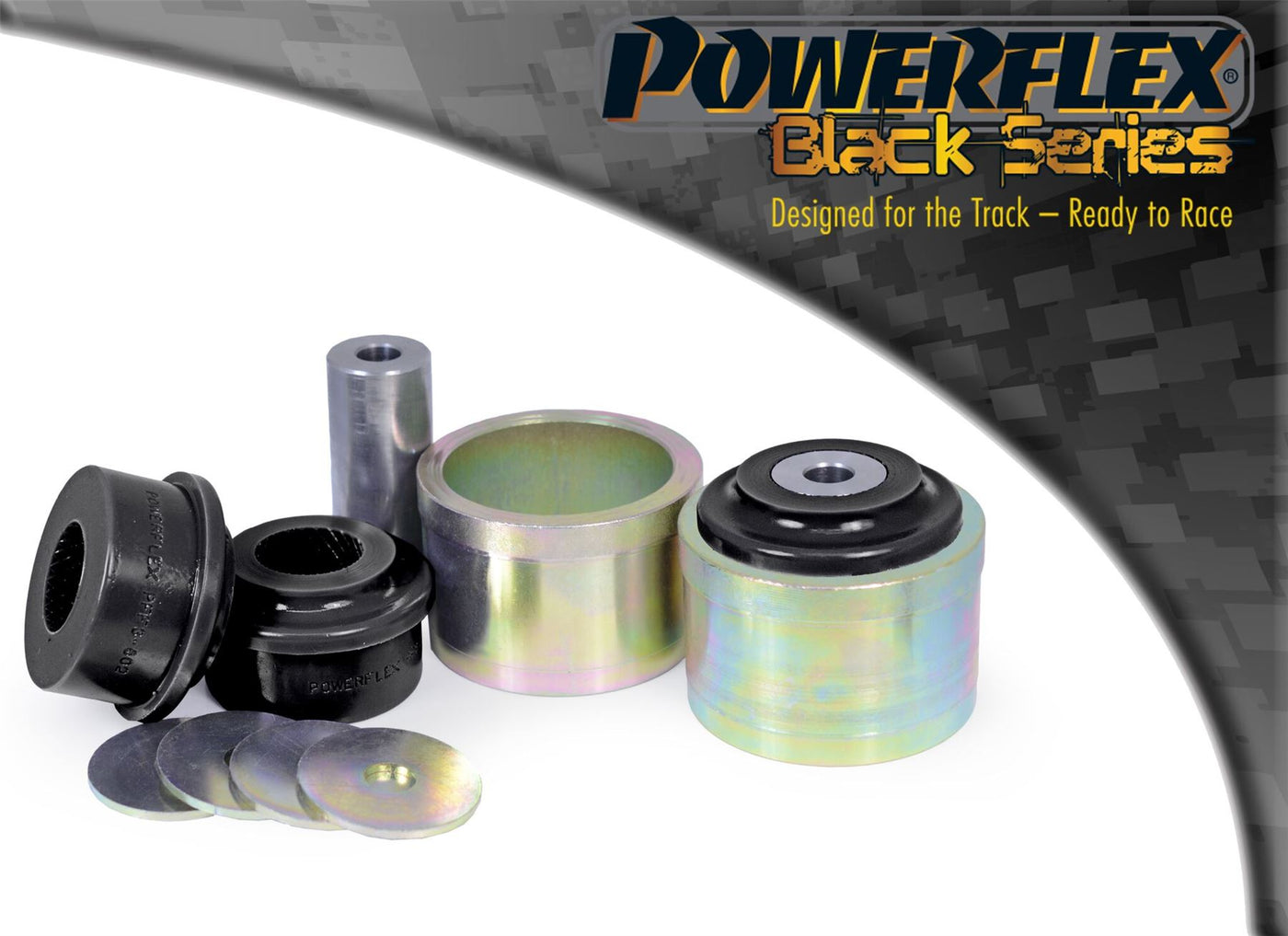 For Audi A5 Quattro 2007-2016 PowerFlex Black Front Lower Radius Arm Bush