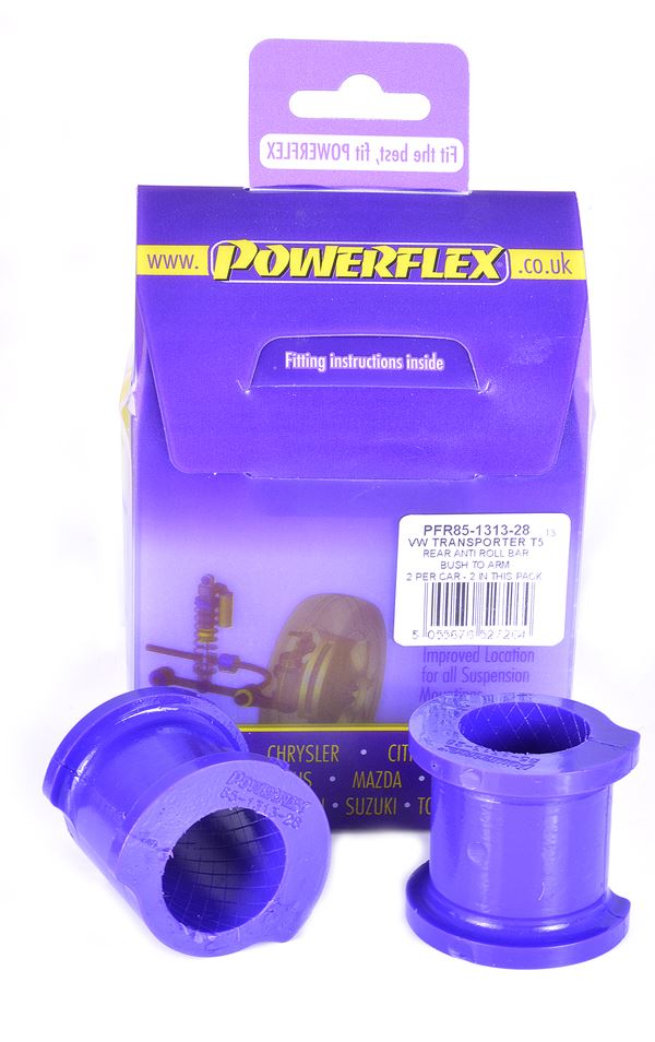 For VW T5 Transporter 2003-2015 PowerFlex Rear Anti Roll Bar Bush to Arm