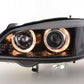 VAUXHALL ASTRA G MK4  1998-2004 BLACK ANGEL EYES HEADLIGHTS PAIR