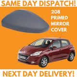 Peugeot 208 2012-2020 Wing Mirror Cover Primed Left Side
