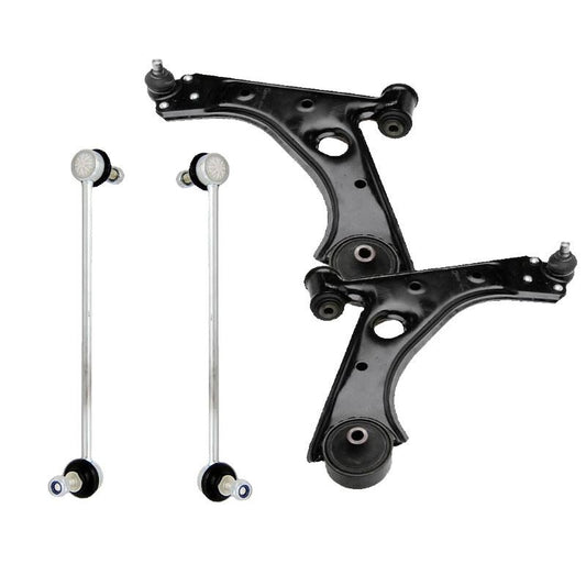 For Alfa Romeo Mito 2009-2015 Front Lower Wishbones Arms and Drop Links Pair