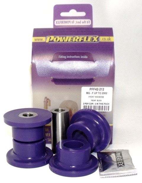 For MG MGF (up to 2002) PowerFlex Front Wishbone Bush Set