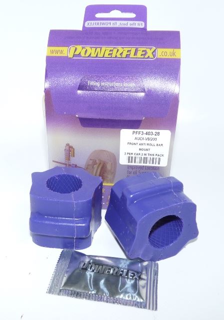 For Audi V8 Type 44 & 4C 1988-1993 PowerFlex Front Anti Roll Bar To Chassis