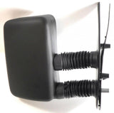 Fiat Ducato 1994-1998 Long Arm Manual Black Wing Door Mirror Drivers Side