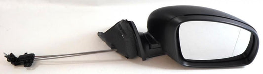Skoda Fabia Mk2 5/2007-> Cable Adjust Wing Door Mirror Black Cover Drivers Side