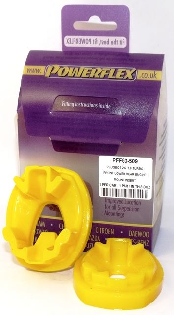 For Peugeot 207 PowerFlex Rear Lower Engine Mount Insert