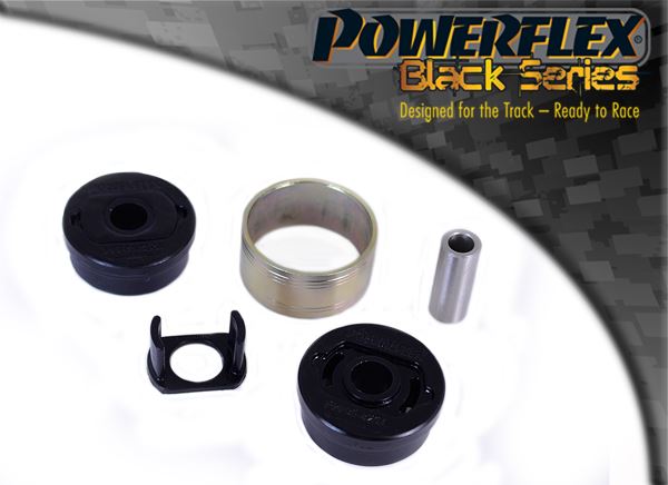 For Renault Megane II 2002-2008 PowerFlex Black Rear Lower Engine Mounting Bush