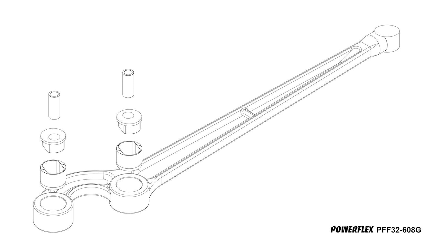 Land Rover Discovery 2 (1999-2004) PowerFlex Front Arm Front Bush - 25mm Lift