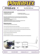 For Honda Jazz/Fit GK5 2014- PowerFlex Rear Beam Mounting Bush