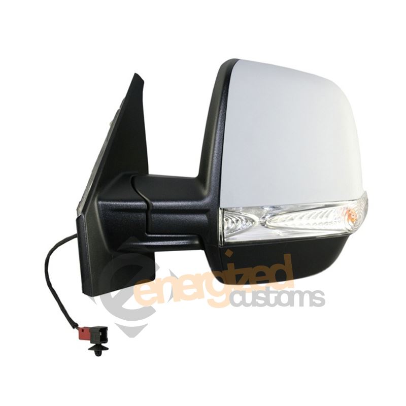 Fiat Doblo Mk2 2010-> Electric Primed Wing Mirror Twin Glass Passenger Side N/S