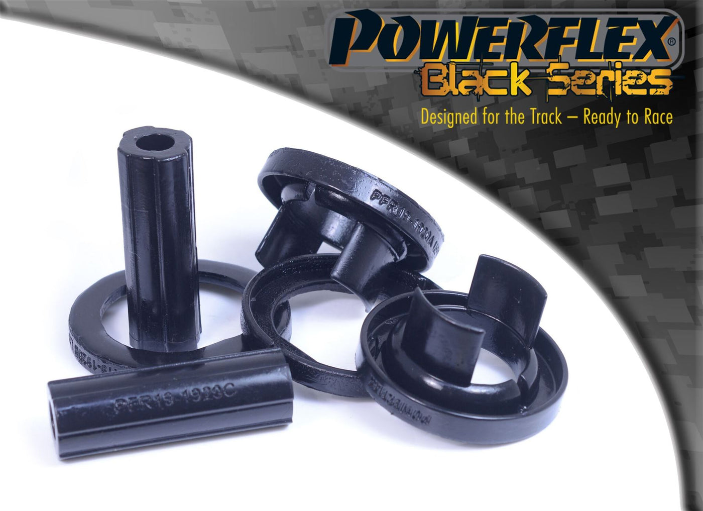 For Volvo XC70 (2007-2011) PowerFlex Black Rear Subframe Front Bush Inserts
