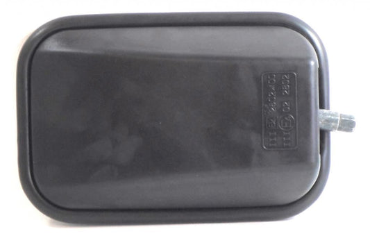 Land Rover Defender 2007-> Manual Wing Door Mirror Black Cover Drivers Side