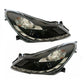VAUXHALL CORSA D MK3  7/2006-8/2011 BLACK DRL HEADLIGHTS PAIR