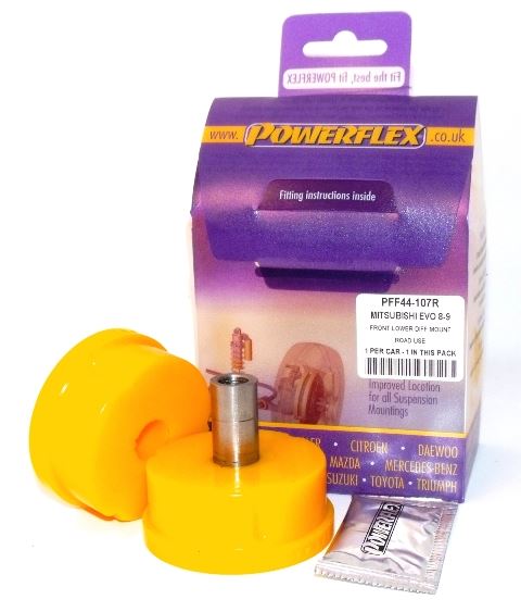 For Mitsubishi Lancer 7-8-9 inc 260 PowerFlex Front Lower Diff Mount Road Use