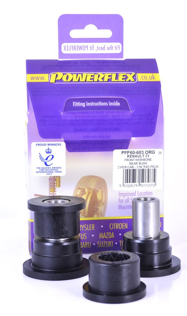 For Renault 21 1986-1994 PowerFlex Front Lower Wishbone Rear Bush