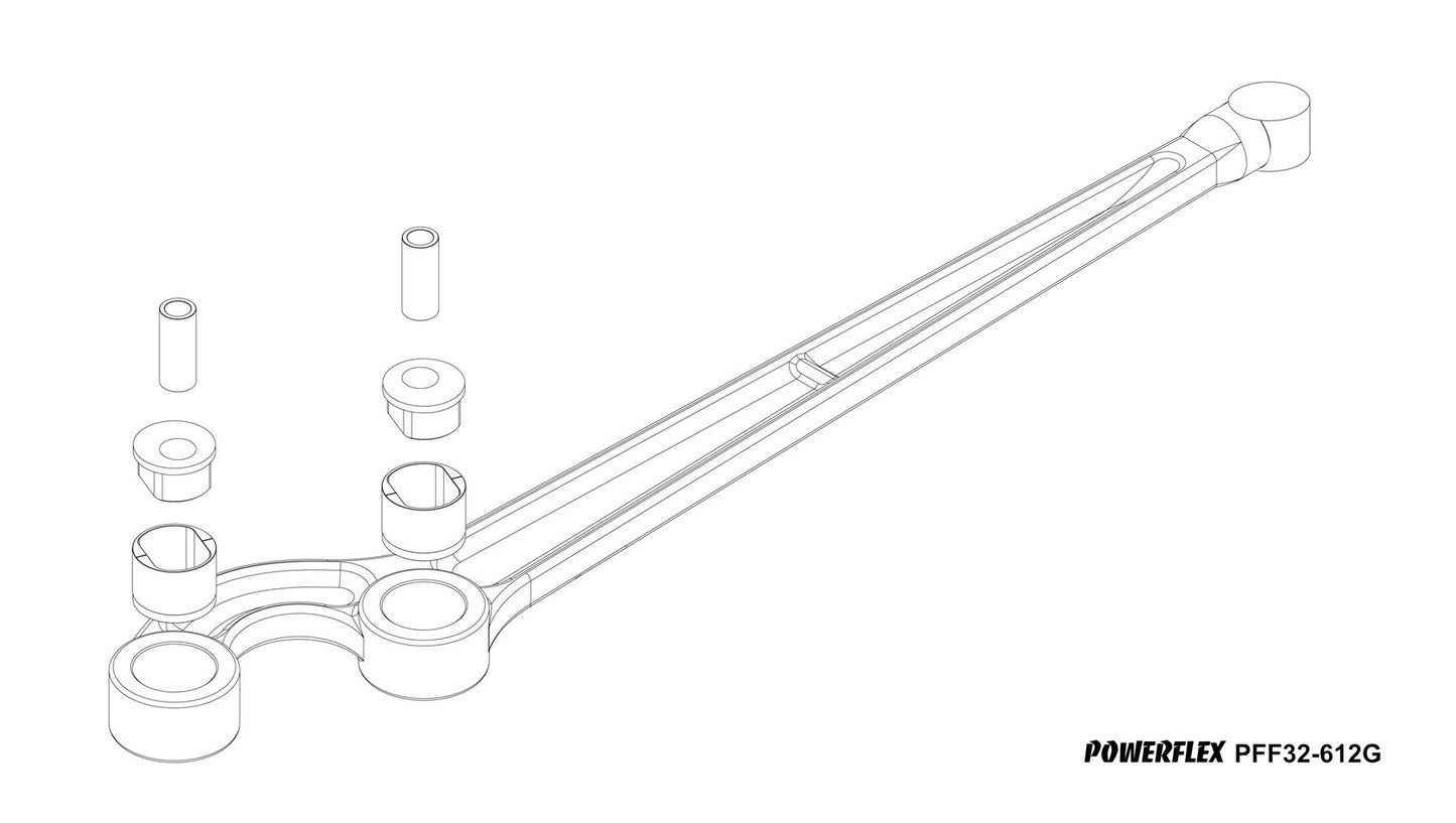 Land Rover Discovery 2 (1999-2004) PowerFlex Rear Radius Arm Rear Bush