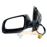 VW Polo Mk4 2002-2005 Electric Wing Door Mirror Black Cover Passenger Side