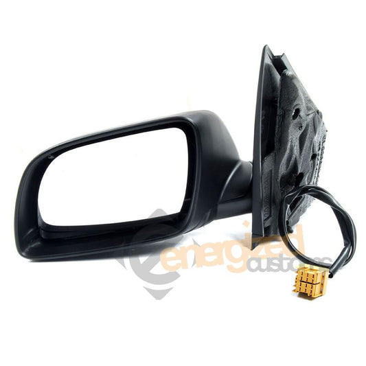 VW Polo Mk4 2002-2005 Electric Wing Door Mirror Black Cover Passenger Side