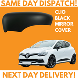 Renault Clio MK4 2012-2020 Wing Mirror Cover Black Left Side