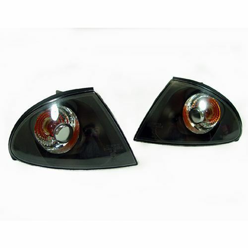 For BMW 3 Series E46 4 Door 98 - 01 Front Indicators Black 1 Pair O/S And N/S