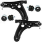 For Vw Polo Mk4 6N2 1999-2002 Front Lower Wishbones Arms and Drop Links Pair