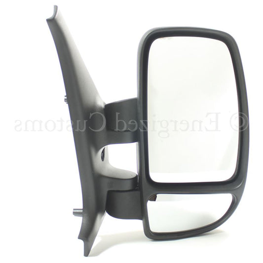 Nissan Interstar Van 2003-2011 Manual Adjust Black Wing Door Mirror Drivers Side