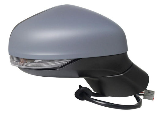 Ford Fiesta MK8 2017-2020 Electric Wing Door Mirror Primed Cover Drivers Side Right