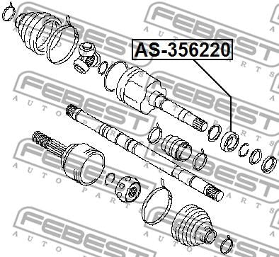Nissan Qashqai 2007-2013 Front Driveshaft Intermediate Support Bearing